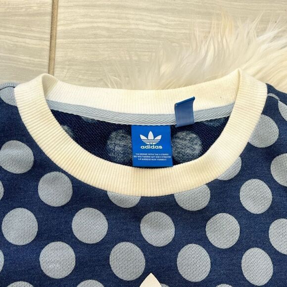 Adidas Blue Polka Dot Sweatshirt - Picture 4 of 10